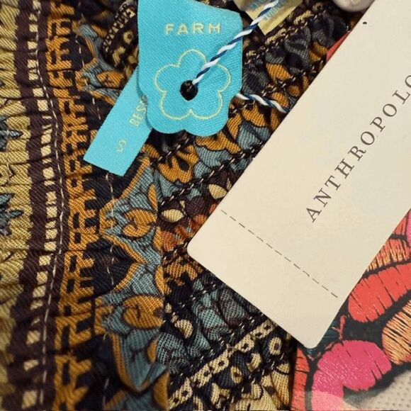 NWT Farm Rio Yolanda Maxi Skirt Anthropologie Navy Floral Print Size Small - Picture 6 of 11